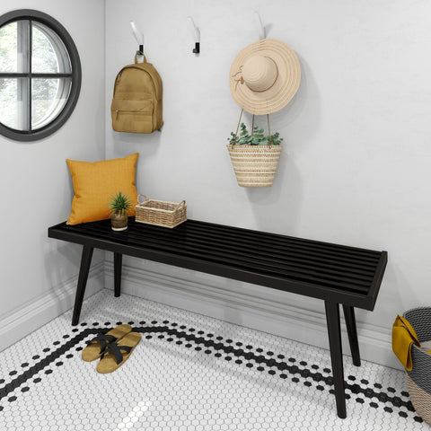 Mid-Century Modern Entryway Bench - 56