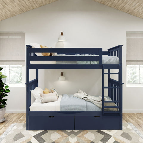 Classic Twin over Twin Bunk Bed + Underbed Storage