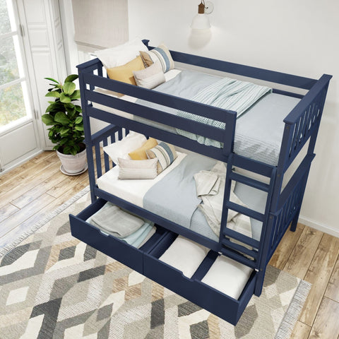 Classic Twin over Twin Bunk Bed + Underbed Storage