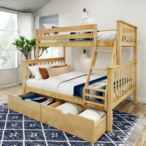 Classic Twin over Full Bunk Bed + Underbed Storage