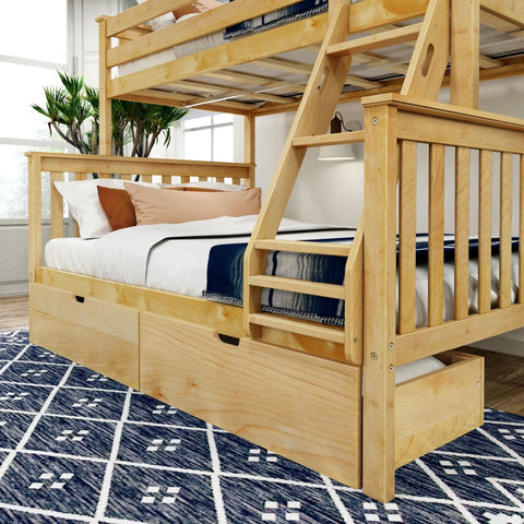 Classic Twin over Full Bunk Bed + Underbed Storage