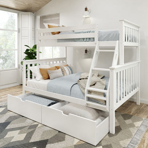 Classic Twin over Full Bunk Bed + Underbed Storage