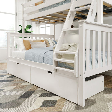 Classic Twin over Full Bunk Bed + Underbed Storage