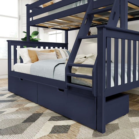 Classic Twin over Full Bunk Bed + Underbed Storage