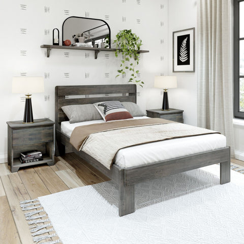 Rustic Slatted Bed - Full