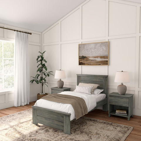 Rustic Panel Bed - Twin