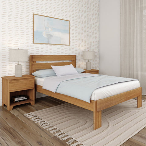 Rustic Slatted Bed - Queen