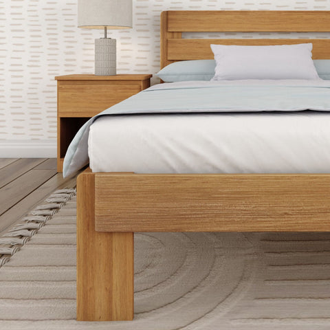 Rustic Slatted Bed - Queen