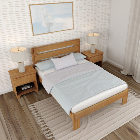 Rustic Slatted Bed - Queen