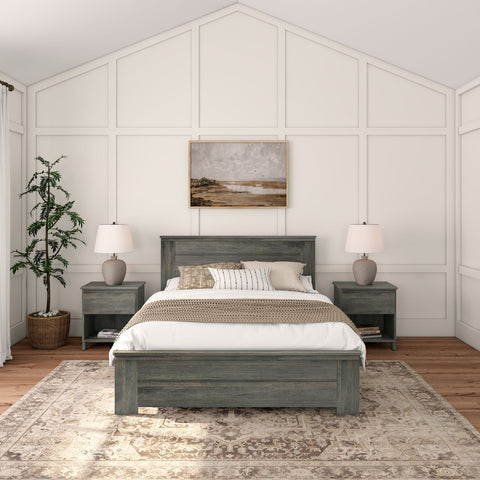 Rustic Panel Bed - Queen