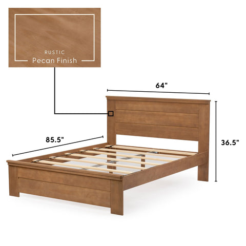 Rustic Panel Bed - Queen