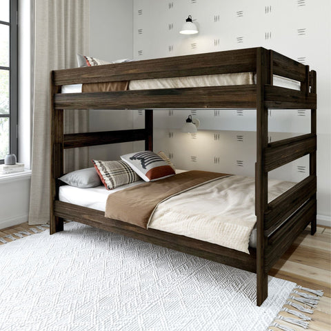 Rustic Queen over Queen Bunk Bed