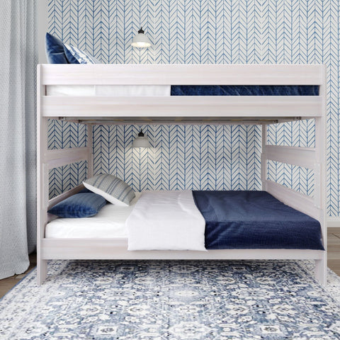 Rustic Queen over Queen Bunk Bed