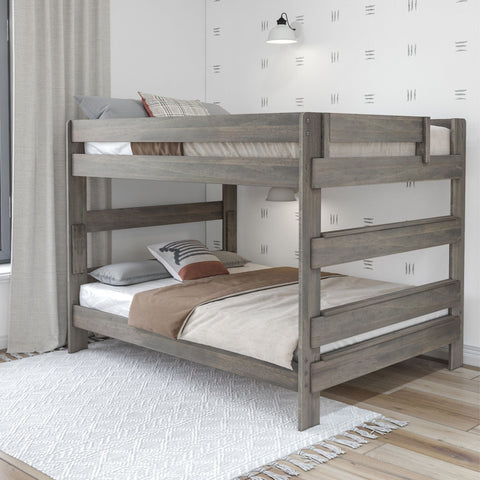 Rustic Queen over Queen Bunk Bed