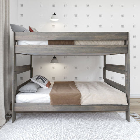 Rustic Queen over Queen Bunk Bed