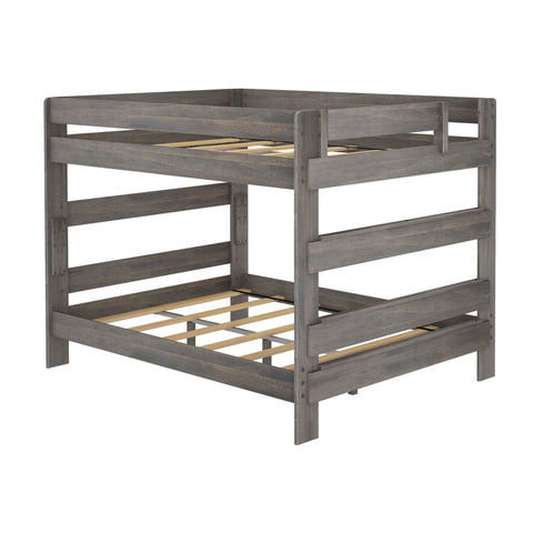 Rustic Queen over Queen Bunk Bed
