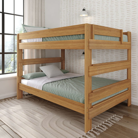 Rustic Queen over Queen Bunk Bed