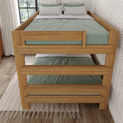 Rustic Queen over Queen Bunk Bed
