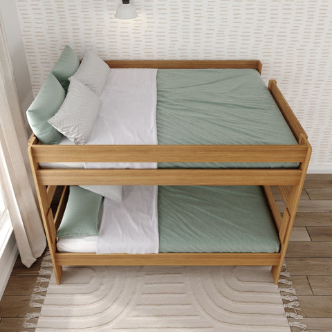 Rustic Queen over Queen Bunk Bed