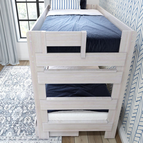 Rustic Twin over Twin Bunk Bed + Underbed Storage