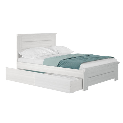 Rustic Panel Bed + Storage - Full