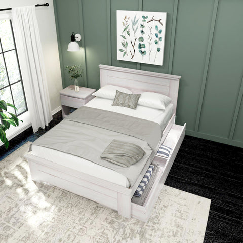 Rustic Panel Bed + Storage - Full