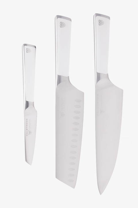 3-Piece Knife Set | White Handle | Vanquish Series | NSF Certified | Dalstrong ©