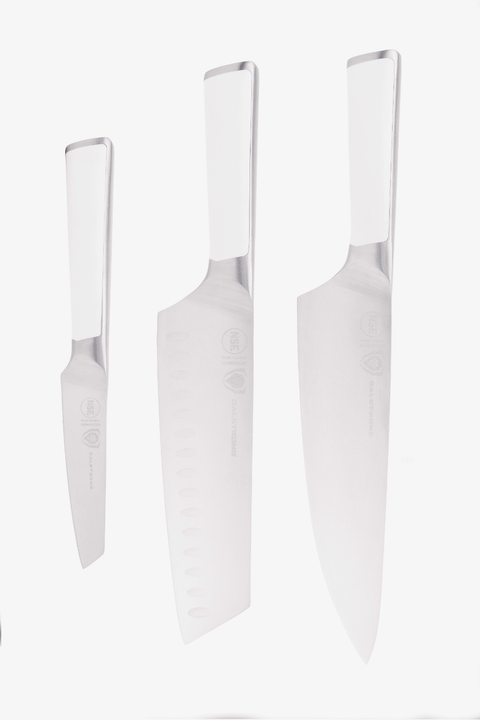3-Piece Knife Set | White Handle | Vanquish Series | NSF Certified | Dalstrong ©